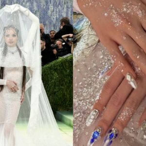 Francesinha? Passou. O Met Gala 2026 foi tomado por unhas que pareciam joias, obras de arte e até negativos de filme